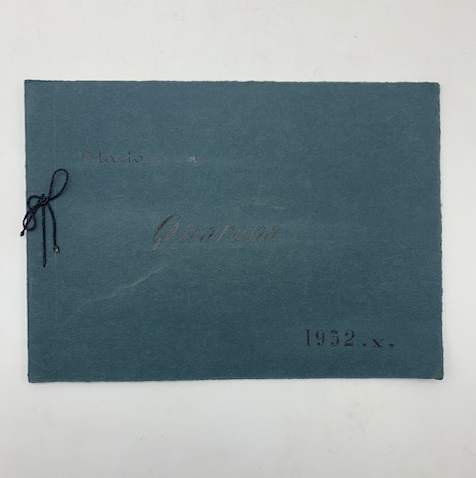 Stazione di Quarona, 1932. Album con 8 fotografie originali applicate
